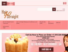 Tablet Screenshot of hairgostraight.com